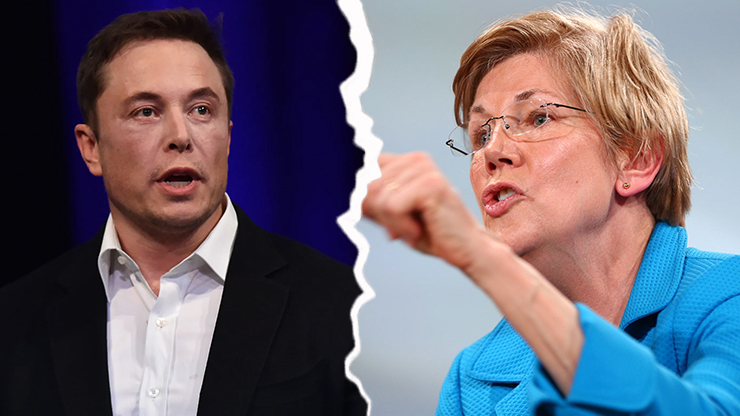 Elon Musk Squares Off Against Progressive Senator and a Fellow Billionaire