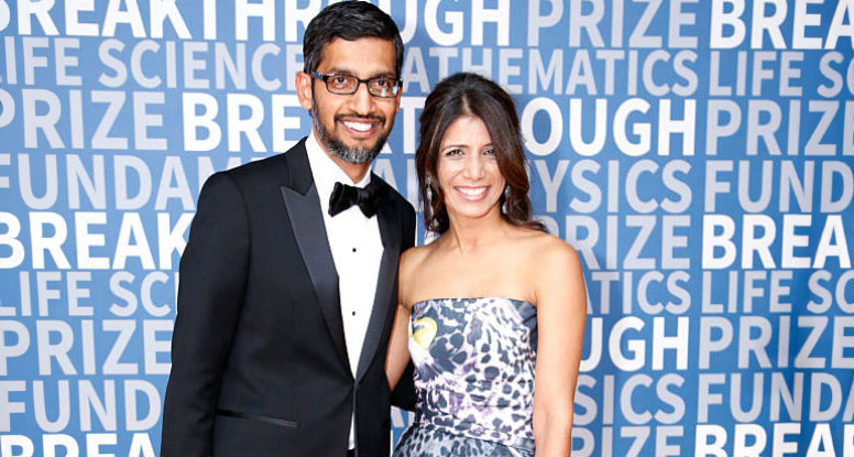 sundar pichai anjali pichai 2